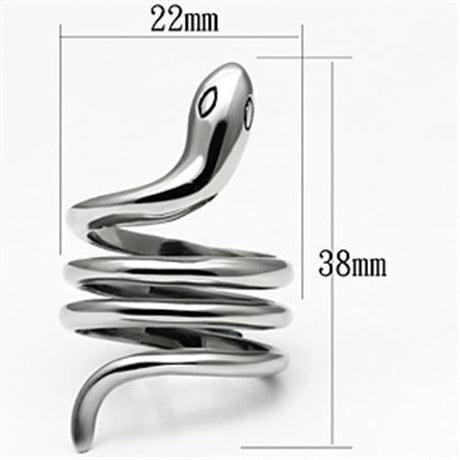 High polished (no plating) Stainless Steel Ring with No Stone
