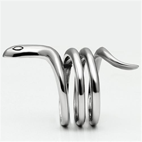 High polished (no plating) Stainless Steel Ring with No Stone