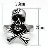 High polished (no plating) Stainless Steel Ring with No Stone