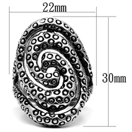 High polished (no plating) Stainless Steel Ring with No Stone
