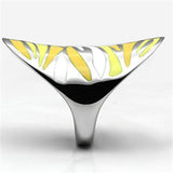High polished (no plating) Stainless Steel Ring with Epoxy  in Multi Color