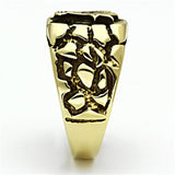 IP Gold(Ion Plating) Stainless Steel Ring with No Stone