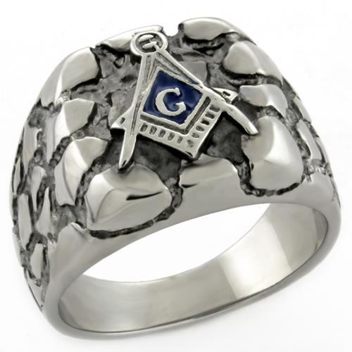 High polished (no plating) Stainless Steel Ring with No Stone