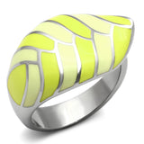 High polished (no plating) Stainless Steel Ring with Epoxy  in Multi Color