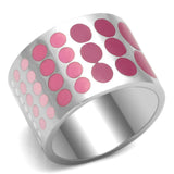 High polished (no plating) Stainless Steel Ring with Epoxy  in Multi Color