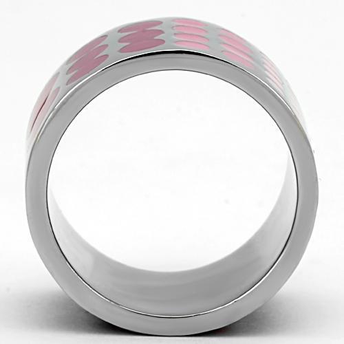 High polished (no plating) Stainless Steel Ring with Epoxy  in Multi Color