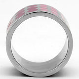High polished (no plating) Stainless Steel Ring with Epoxy  in Multi Color