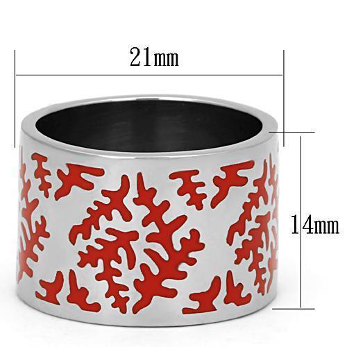 High polished (no plating) Stainless Steel Ring with Epoxy  in Siam