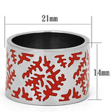 High polished (no plating) Stainless Steel Ring with Epoxy  in Siam
