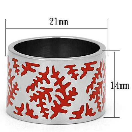 High polished (no plating) Stainless Steel Ring with Epoxy  in Siam