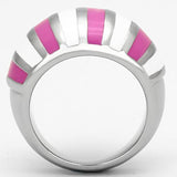 High polished (no plating) Stainless Steel Ring with Epoxy  in Multi Color