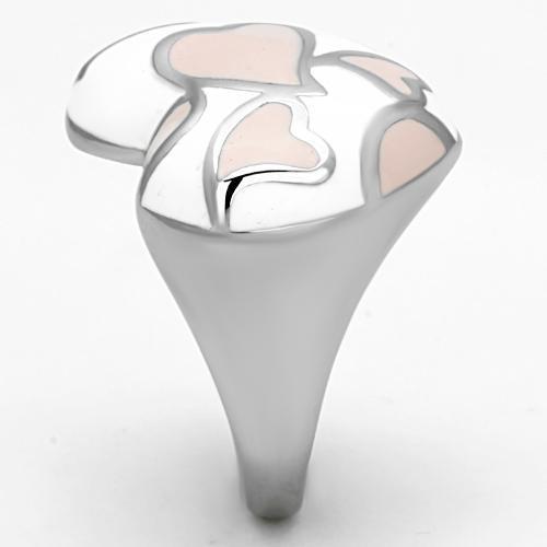 High polished (no plating) Stainless Steel Ring with Epoxy  in Multi Color