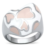 High polished (no plating) Stainless Steel Ring with Epoxy  in Multi Color