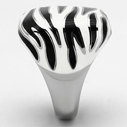 High polished (no plating) Stainless Steel Ring with Epoxy  in Multi Color