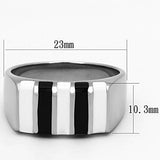 High polished (no plating) Stainless Steel Ring with Epoxy  in Multi Color