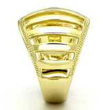 IP Gold(Ion Plating) Stainless Steel Ring with No Stone