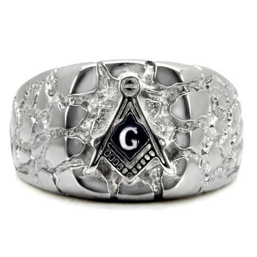 High polished (no plating) Stainless Steel Ring with No Stone