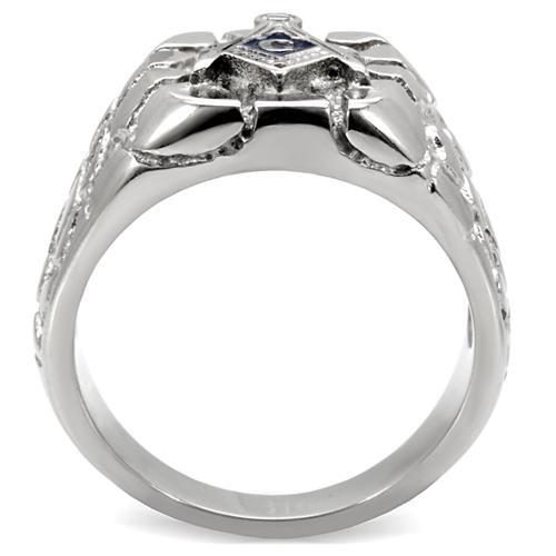 High polished (no plating) Stainless Steel Ring with No Stone