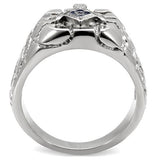 High polished (no plating) Stainless Steel Ring with No Stone