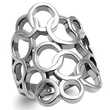 High polished (no plating) Stainless Steel Ring with No Stone