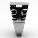 Two-Tone IP Gold (Ion Plating) Stainless Steel Ring with Epoxy  in Jet
