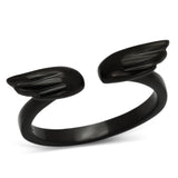 IP Black(Ion Plating) Stainless Steel Ring with No Stone