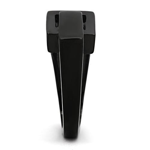 IP Black(Ion Plating) Stainless Steel Ring with No Stone