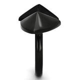 IP Black(Ion Plating) Stainless Steel Ring with No Stone