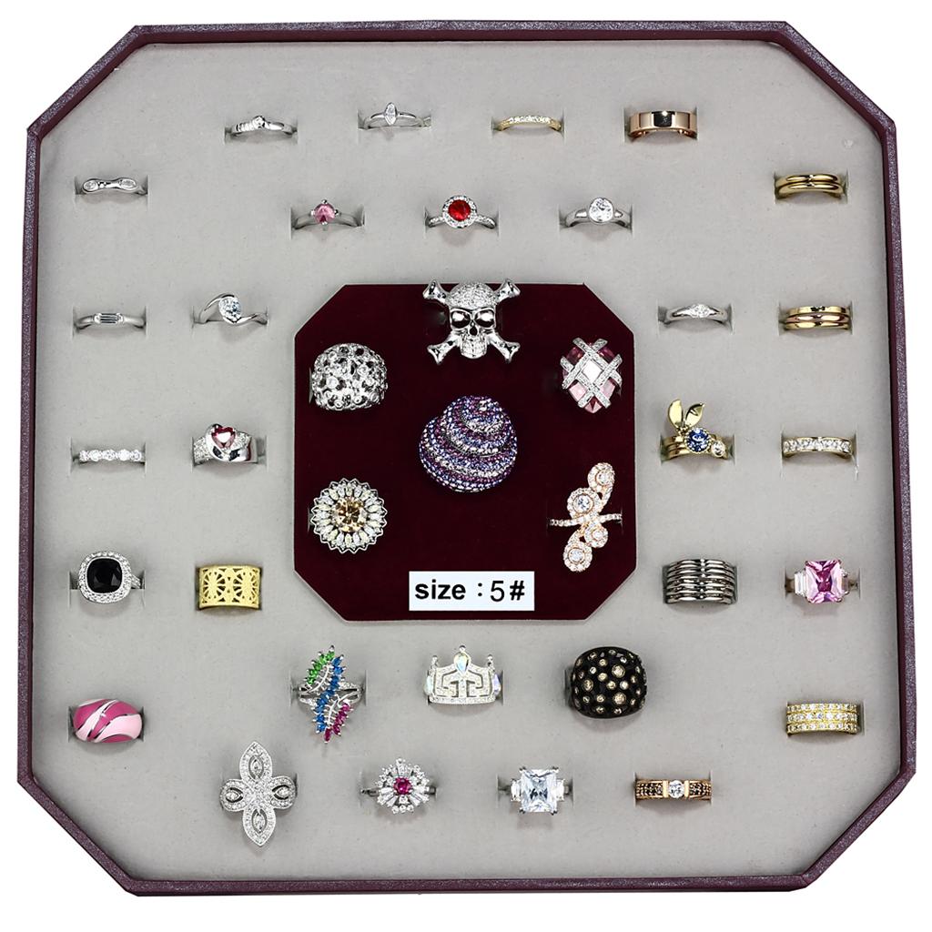 001-SIZE5 - Assorted Brass Ring with Assorted  in Assorted