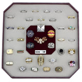 002-SIZE9 - Assorted Brass Ring with Assorted  in Assorted
