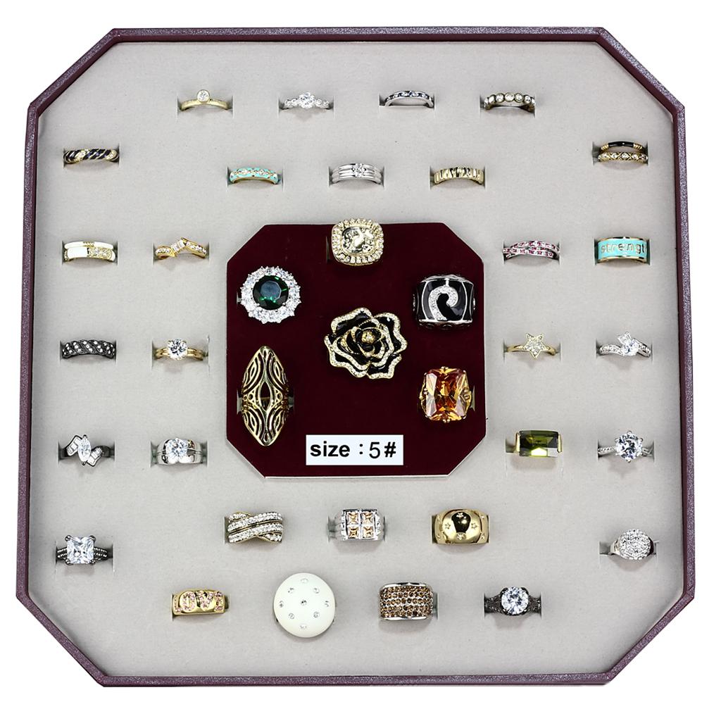 003-SIZE5 - Assorted Brass Ring with Assorted  in Assorted