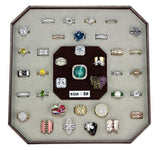 003-SIZE8 - Assorted Brass Ring with Assorted  in Assorted