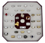 004-SIZE7 - Assorted Brass Ring with Assorted  in Assorted