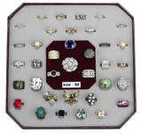 007-SIZE8 - Assorted Brass Ring with Assorted  in Assorted