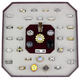 009-SIZE6 - Assorted Brass Ring with Assorted  in Assorted