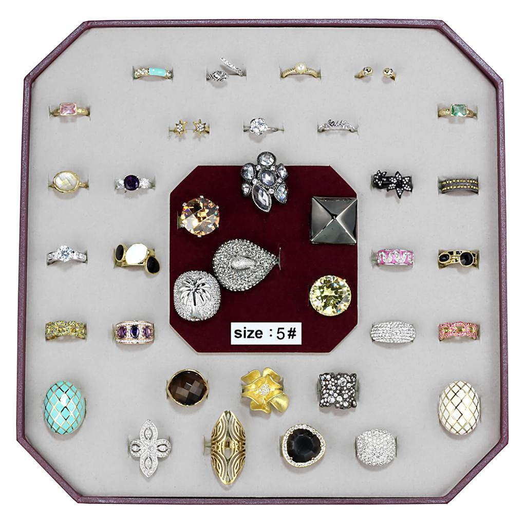 010-SIZE5 - Assorted Brass Ring with Assorted  in Assorted