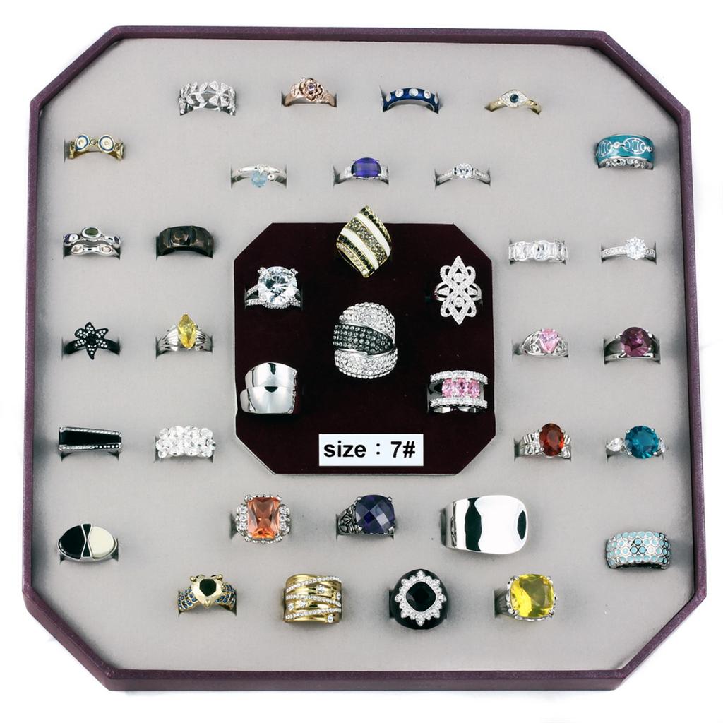 019-SIZE7 - Assorted Brass Ring with Assorted  in Assorted