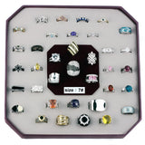 019-SIZE7 - Assorted Brass Ring with Assorted  in Assorted