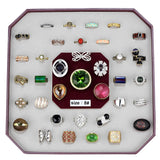 019-SIZE8 - Assorted Brass Ring with Assorted  in Assorted