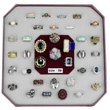 024-SIZE8 - Assorted Brass Ring with Assorted  in Assorted