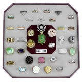 028-SIZE8 - Assorted Brass Ring with Assorted  in Assorted