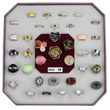 031-SIZE8 - Assorted Brass Ring with Assorted  in Assorted