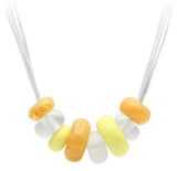 Resin Necklace with Synthetic Synthetic Stone in Multi Color
