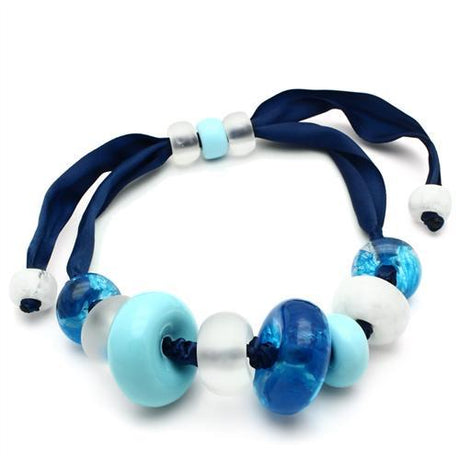 Resin Necklace with Synthetic Synthetic Stone in Multi Color