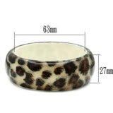 Resin Bangle with Synthetic Synthetic Stone in Animal pattern