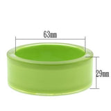 Resin Bangle with Synthetic Synthetic Stone in Peridot