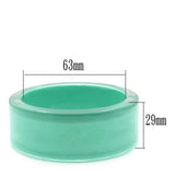 Resin Bangle with Synthetic Synthetic Stone in Emerald